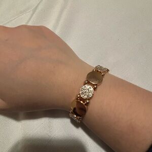 Elegant Gold and Silver Bracelet